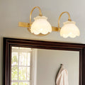 Miroir de salle de bain Blossom Lumière Traditionnelle Métal LED 2/3/4 Têtes Applique en Laiton