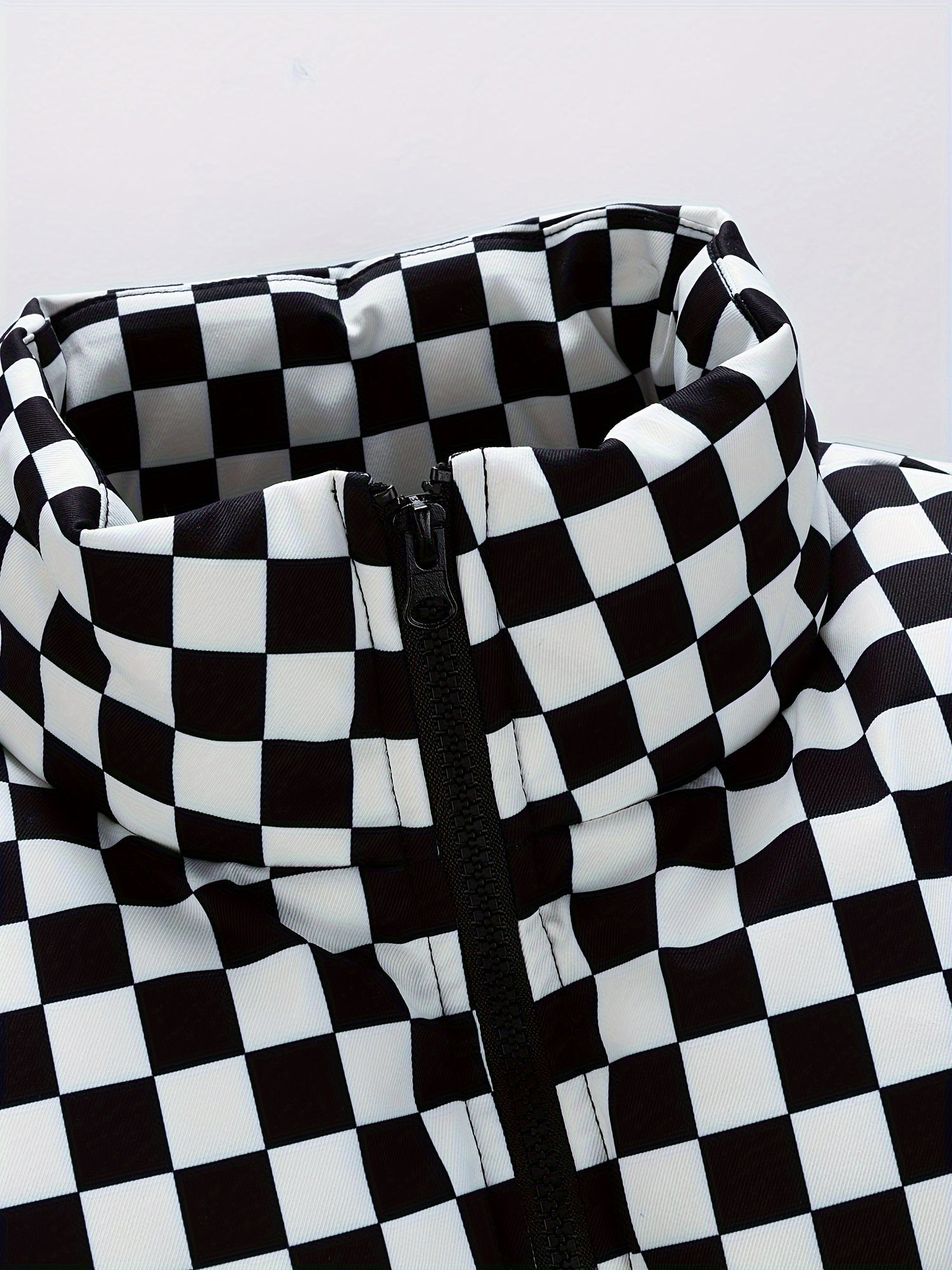 Giacca Piumino a Quadri Elegante per Uomini – Giacca Invernale Traspirante e Calda con Collo Alto