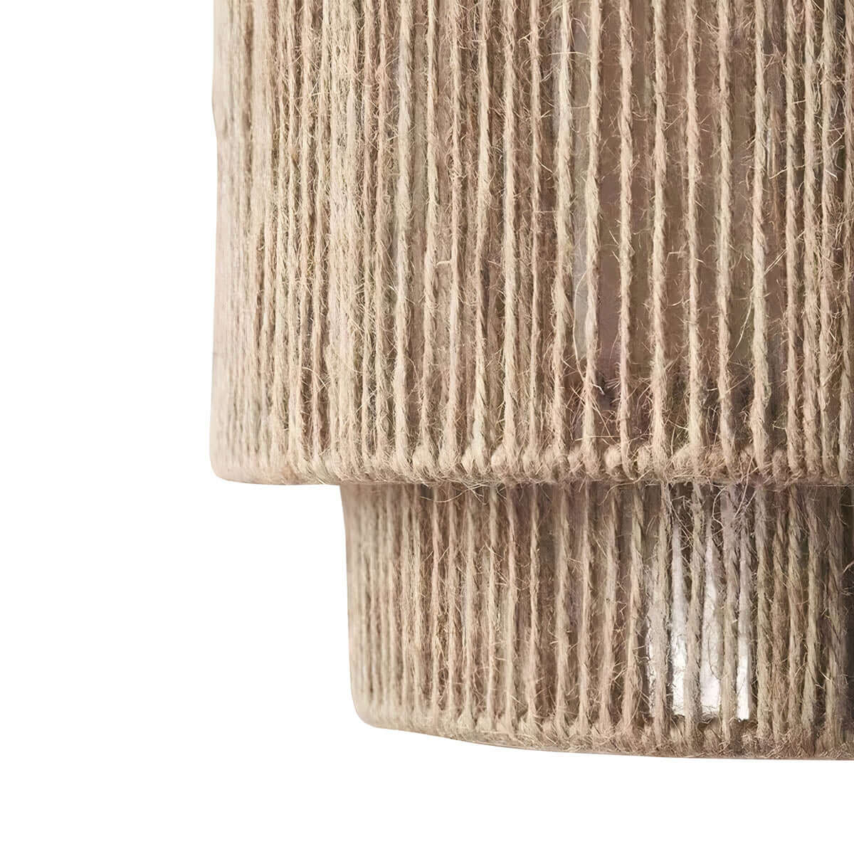 Lampada a Sospensione in Fune & Metallo - Design Industriale