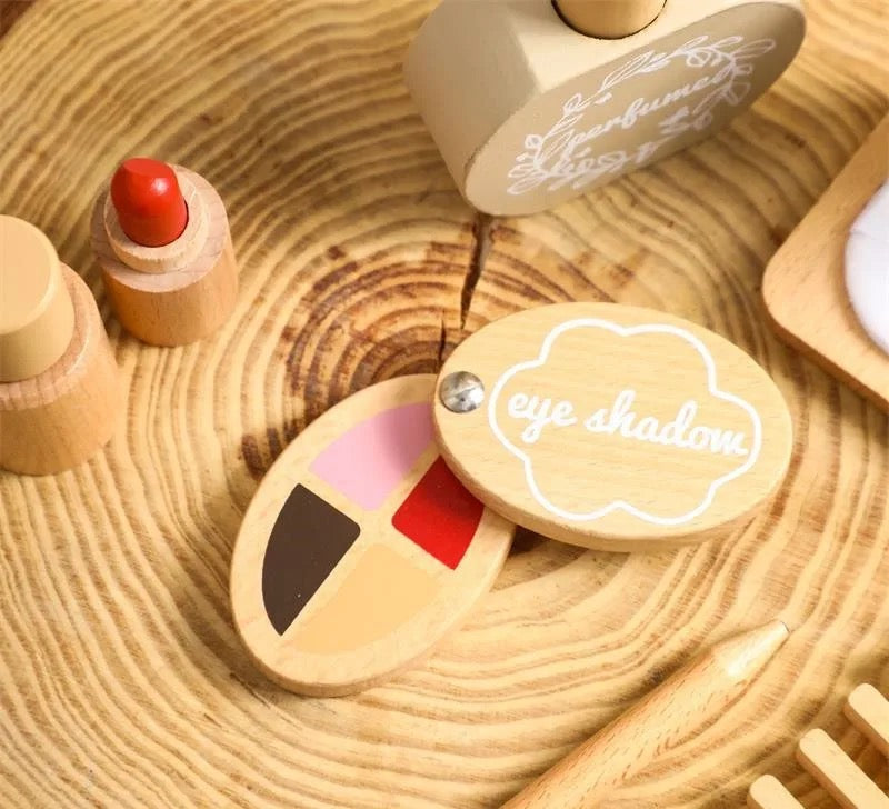 Set di Gioco per Capelli e Trucco in Legno per Bambini – Beauty Spa