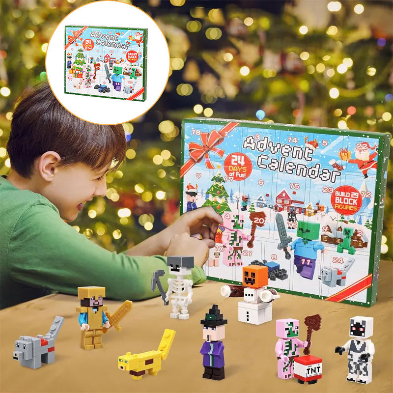 Calendario dell'Avvento CrystalBuild Elite | 29 Figure Creative per il Countdown di Natale dei Bambini