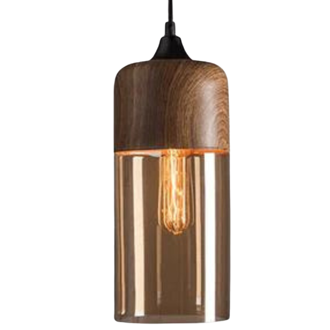 Lampada da soffitto scandinava elegante in legno - NordLuna