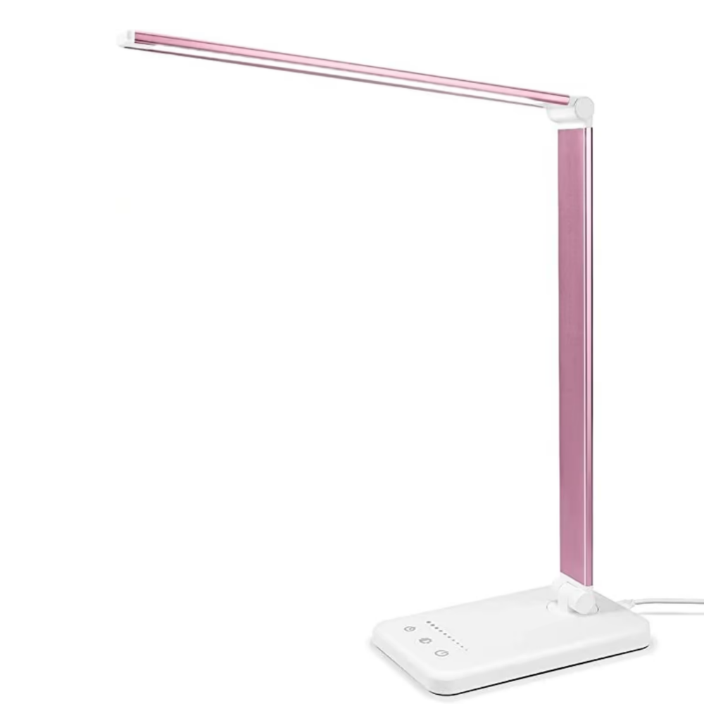 Lampada da Scrivania LED Regolabile Moderna con Porta di Ricarica USB - BrightEase