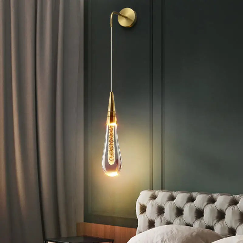 Lampada da parete a forma di goccia con luce calda - Solena