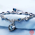 Bracciale Regolabile in Cristallo Oceanico