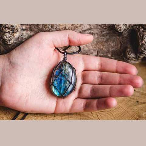 Collana in Labradorite Drakenhart - Astrid