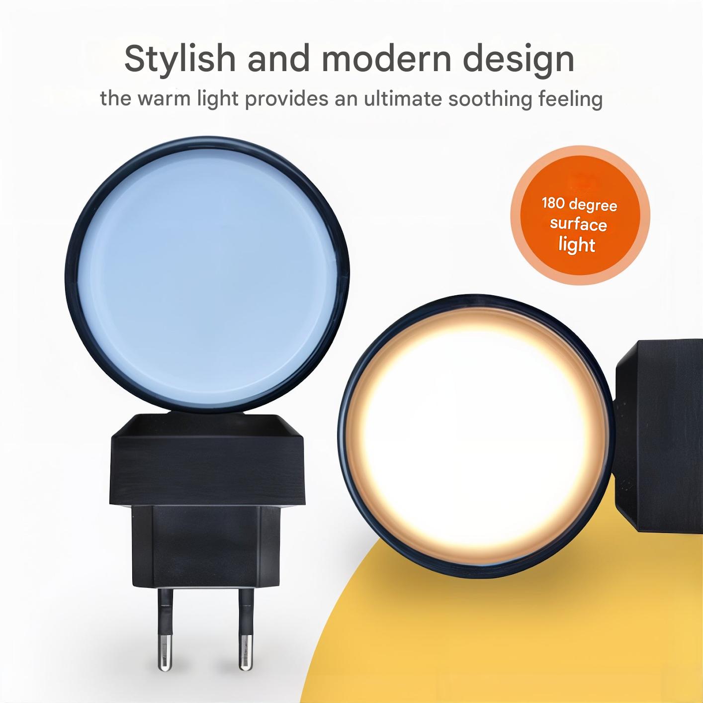 Lampada Notturna Dimmerabile con Sensore – LumenGuard