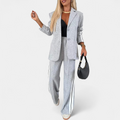 Zita | Ensemble avec blazer et pantalon à bandes latérales