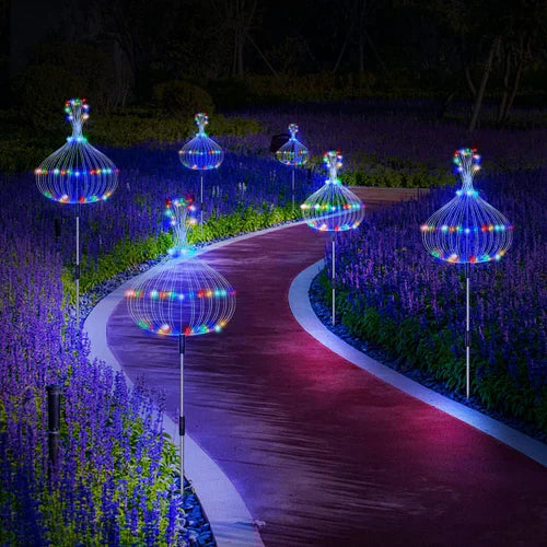 Lampada da Giardino Solare Impermeabile con Effetto Fuochi d'Artificio – SparkGlow
