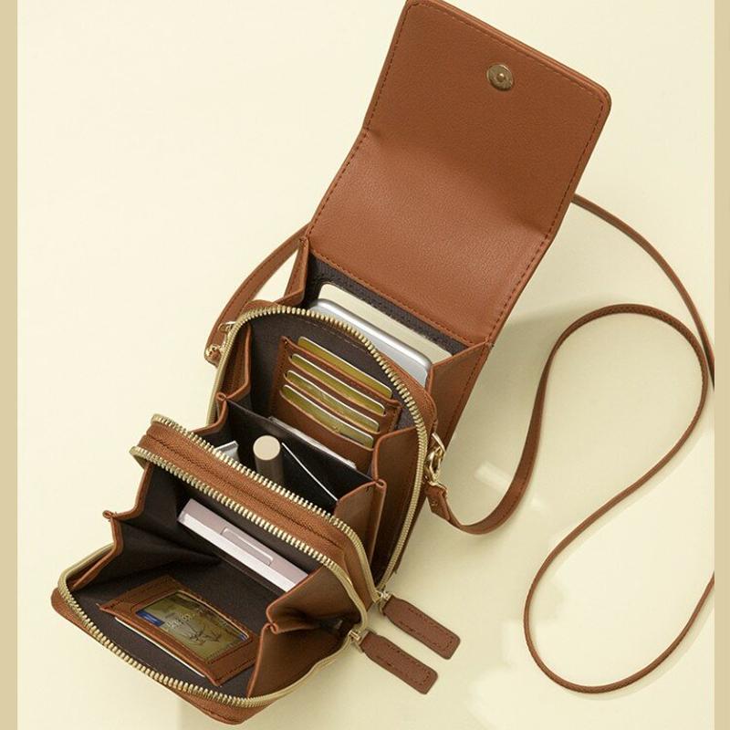 Borsa per Telefono Touchscreen con Funzione Portafoglio – Crossbody Compatta per Uso Quotidiano
