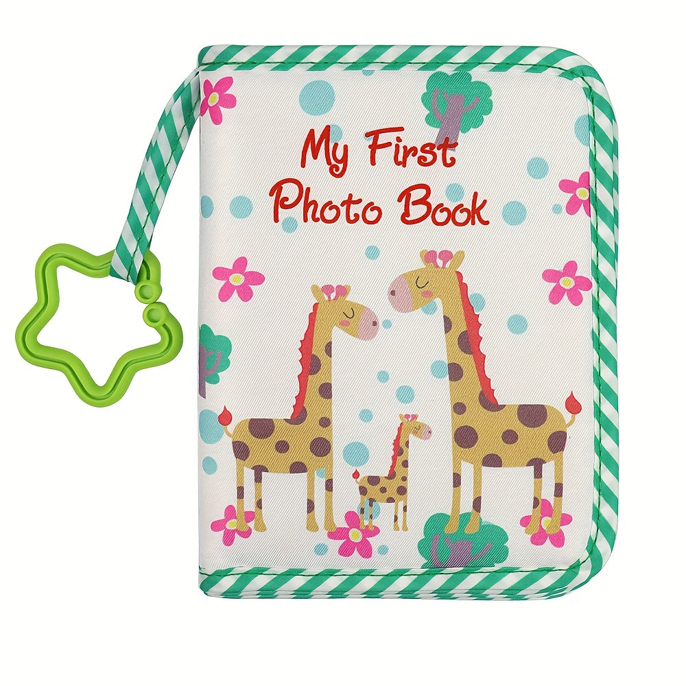 Album Fotografico a Tema Giraffa – Libro dei Ricordi Sostenibile per le Prime Foto del Bambino