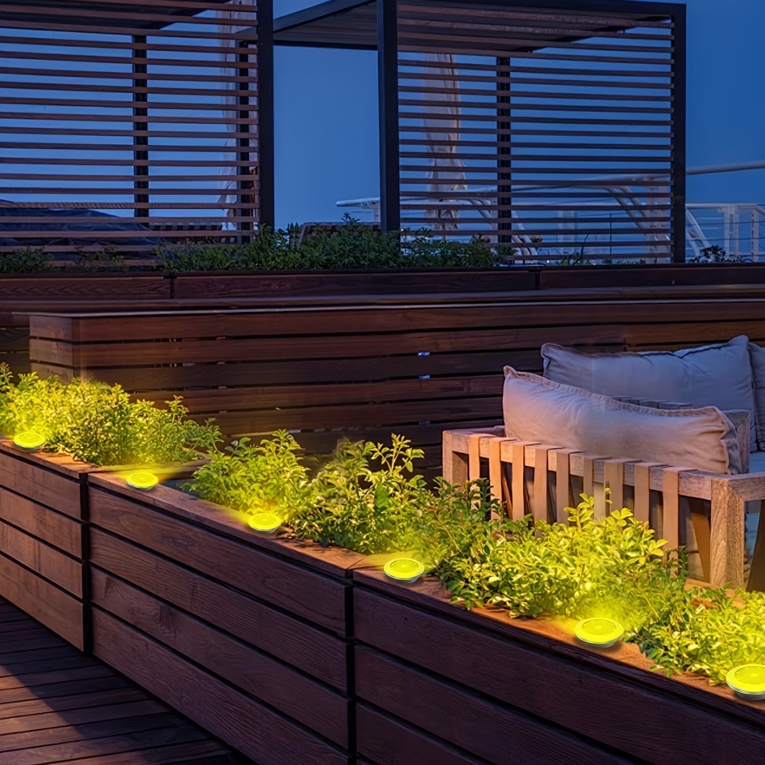 Faretto Solare da Giardino – Design Geometrico in Acciaio Inossidabile per Giardini e Sentieri