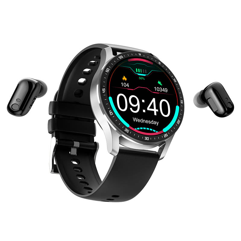 PrestigeTrack EchoWrist | Smartwatch con Auricolari Bluetooth per Monitoraggio Fitness e Salute