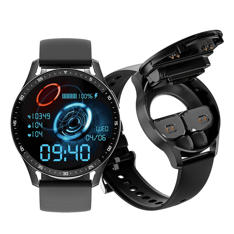 PrestigeTrack EchoWrist | Smartwatch con Auricolari Bluetooth per Monitoraggio Fitness e Salute