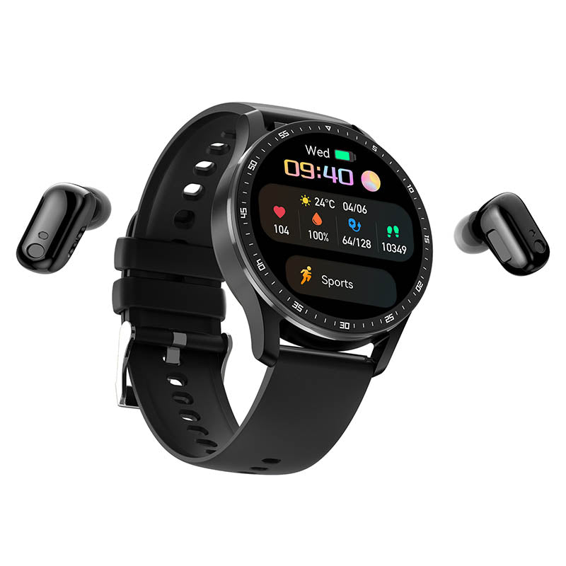 PrestigeTrack EchoWrist | Smartwatch con Auricolari Bluetooth per Monitoraggio Fitness e Salute