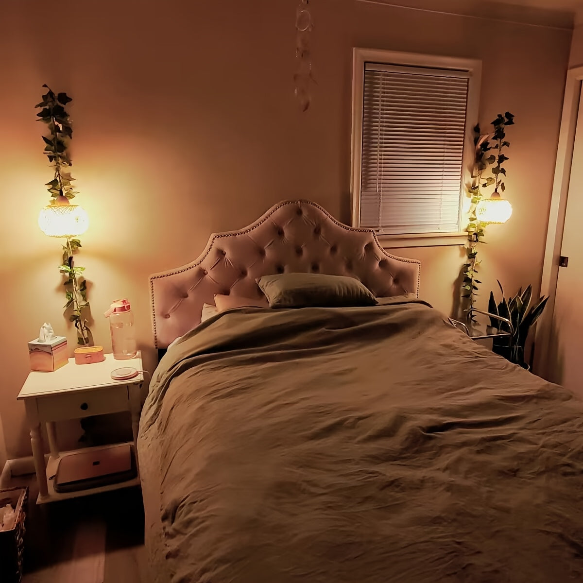 Lampada da Parete Rustica in Bambù – Paralume Intrecciato con Spina Stile Vintage