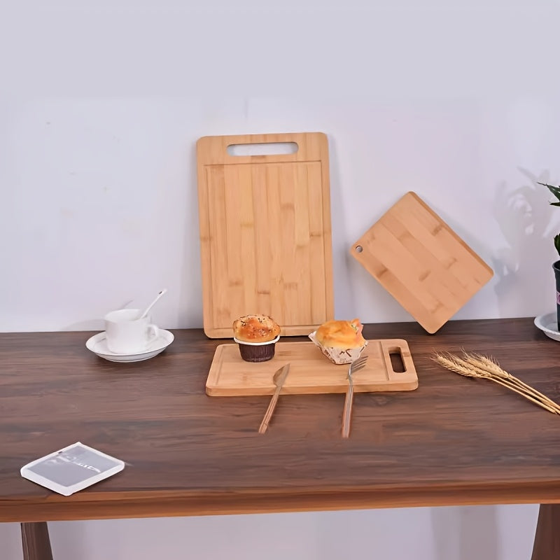 Tagliere in Bambù con Scanalatura per Succo – Robusto, Naturale e Ideale per Uso Quotidiano