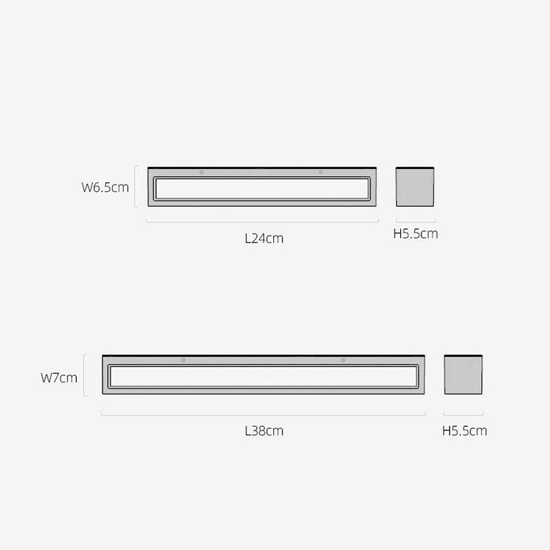 Lampada da Parete LED per Esterni - Design Angolare