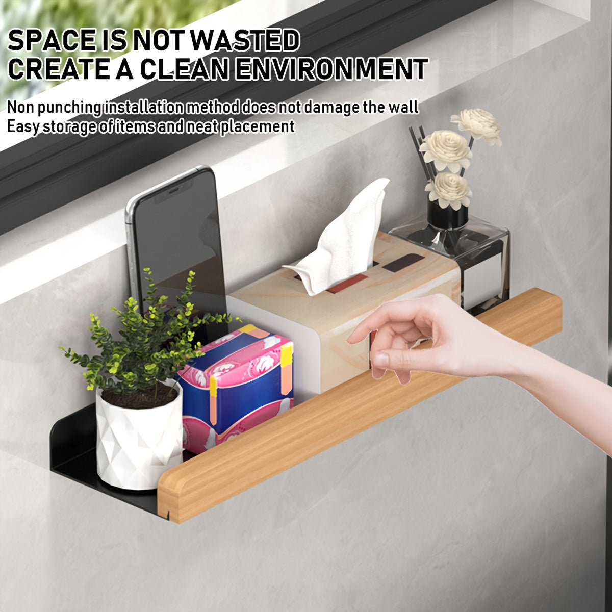 Supporto per Carta Igienica da Parete Elegante – Perfetto per l'Organizzazione del Bagno