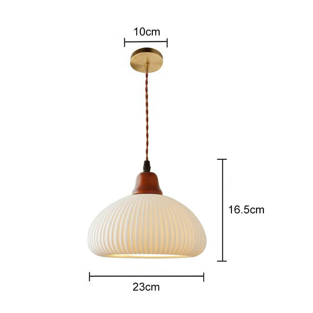 Lampada a Sospensione in Ceramica Elegante - Design Rustico