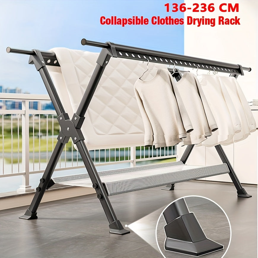 Stendibiancheria FlexiDry – Pieghevole e Spazioso con 36 Fori Antivento