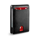 Portafoglio Slim RFID da Uomo | Porta Carte in Pelle | Nero