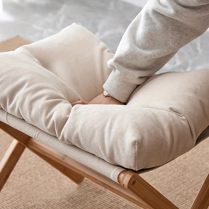 Poggiapiedi Pieghevole in Bambù Leggero – Confortevole e Pratico per Casa e Ufficio