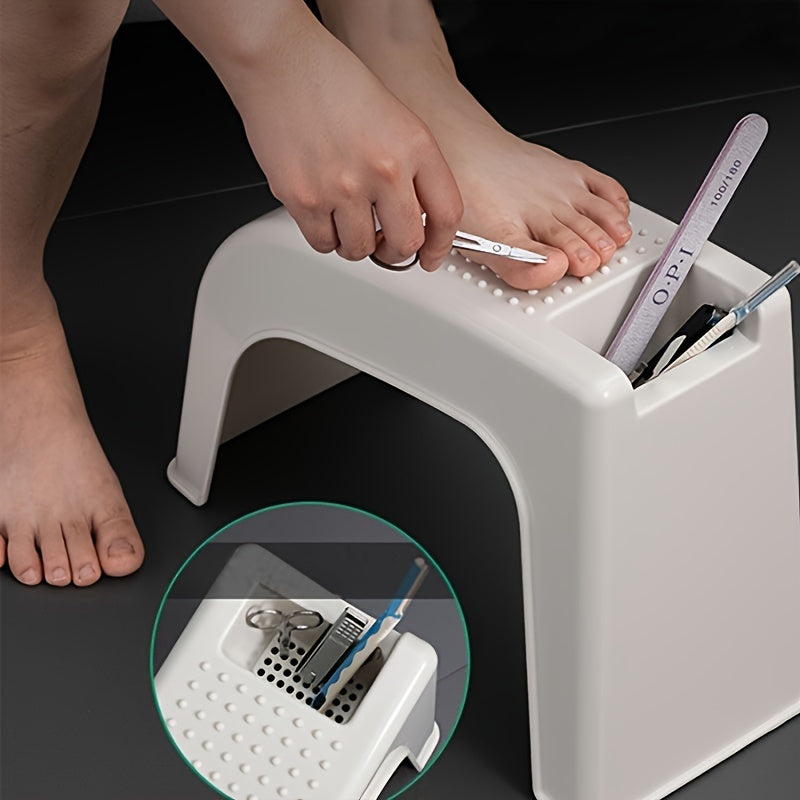 Poggiapiedi Compatto con Contenitore – Confortevole e Funzionale