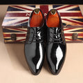 Men's leather shoes, casual work shoes for the evening