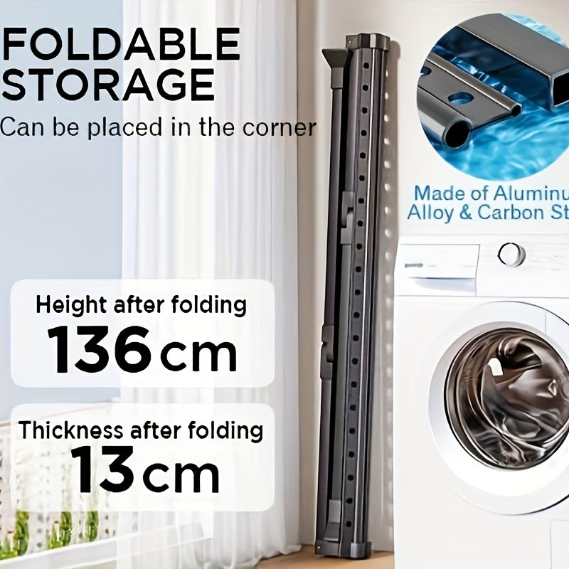 Stendibiancheria FlexiDry – Pieghevole e Spazioso con 36 Fori Antivento