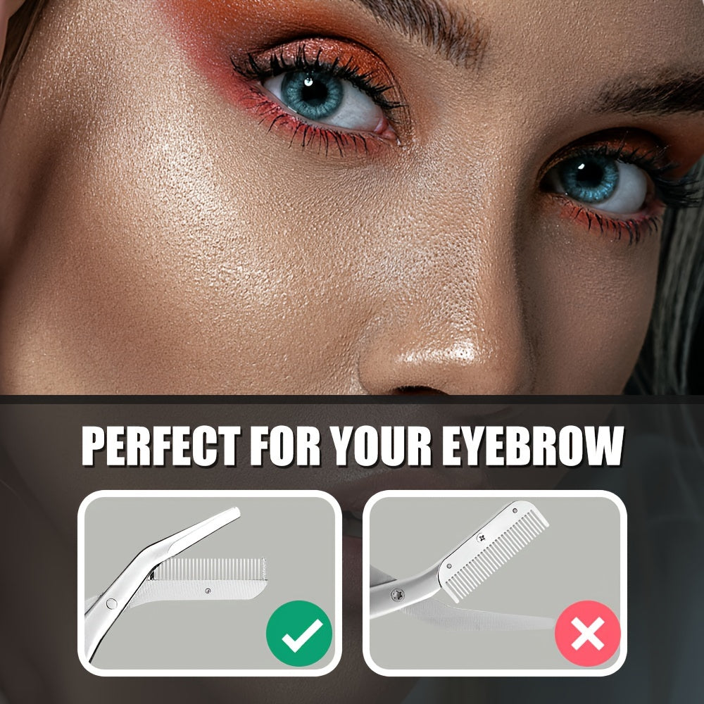 Forbici per sopracciglia con pettine – Igieniche ed Efficaci