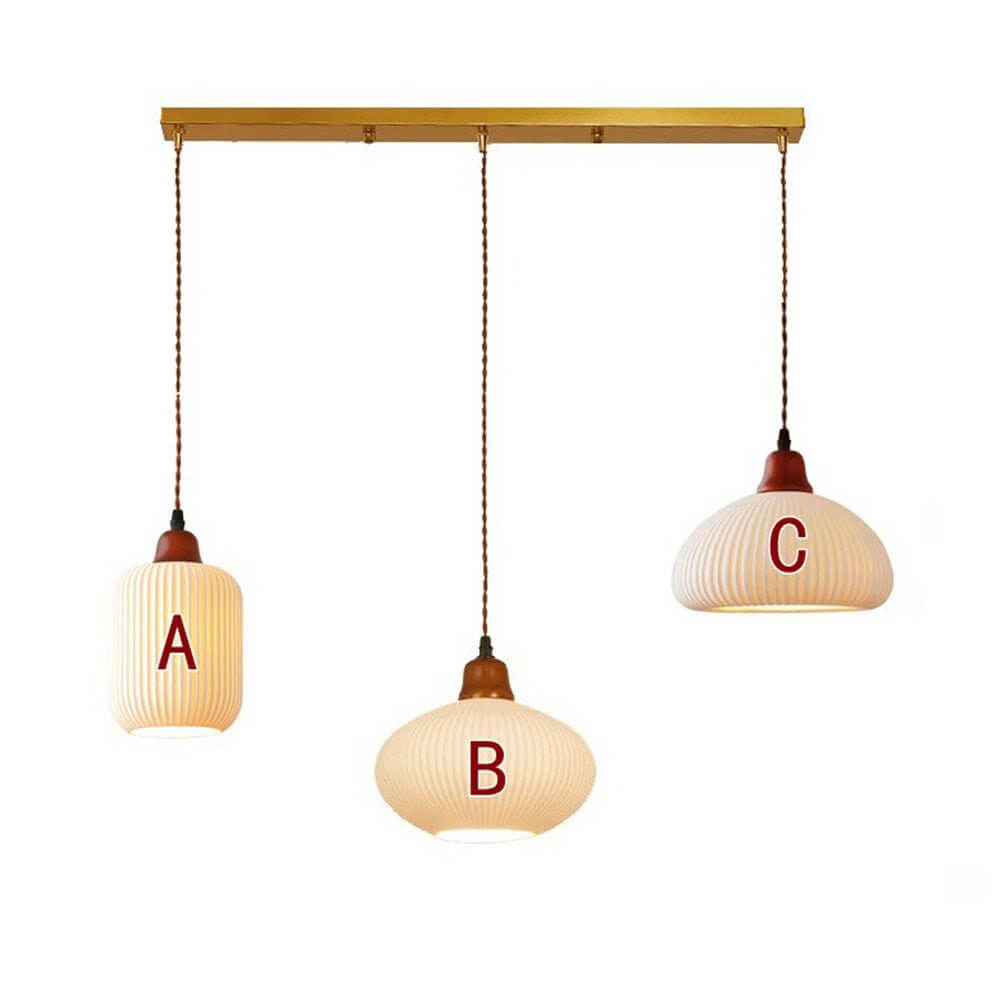 Lampada a Sospensione in Ceramica Elegante - Design Rustico