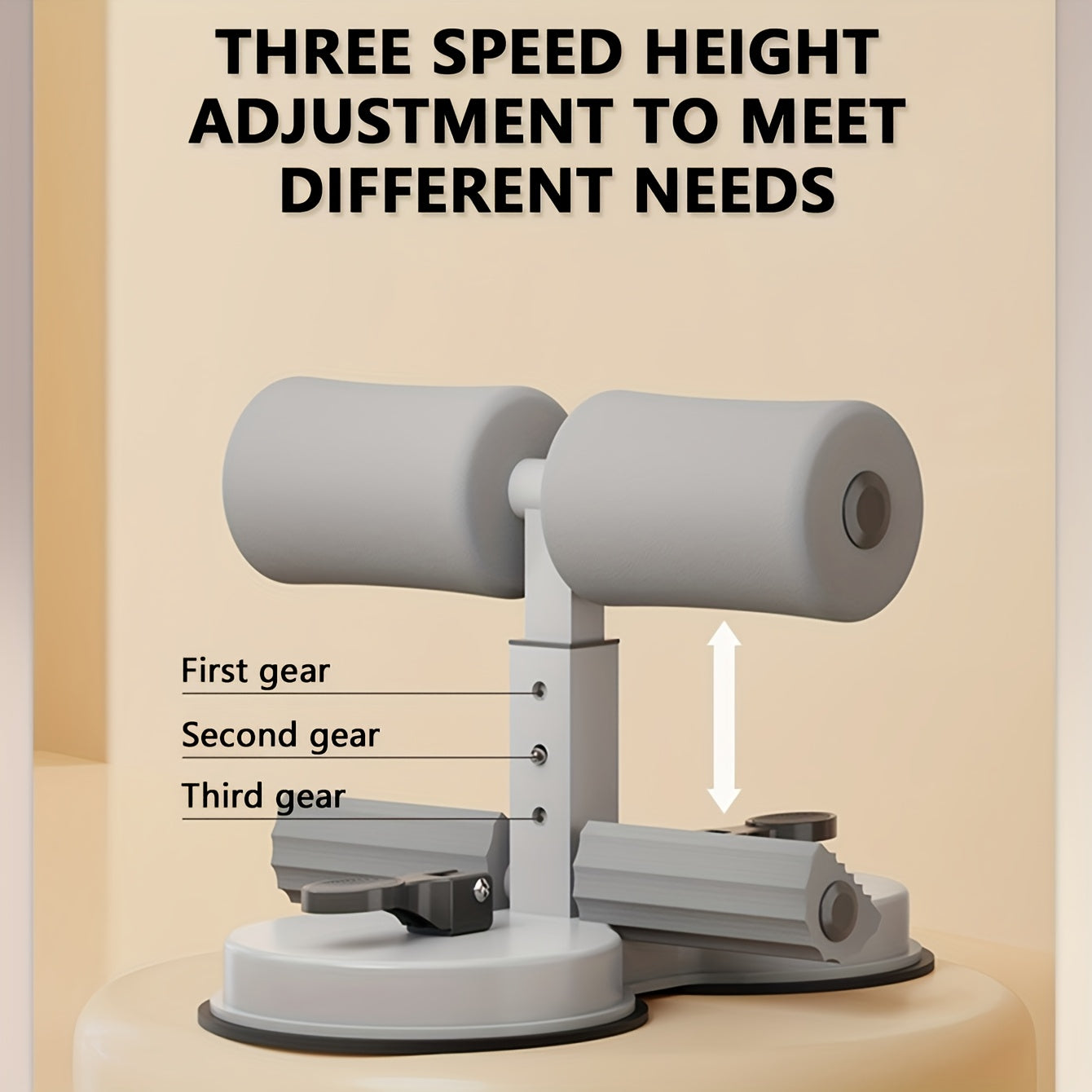 Assistente per Addominali Regolabile con Doppie Ventose – Ideale per Fitness Domestico e Allenamento del Core