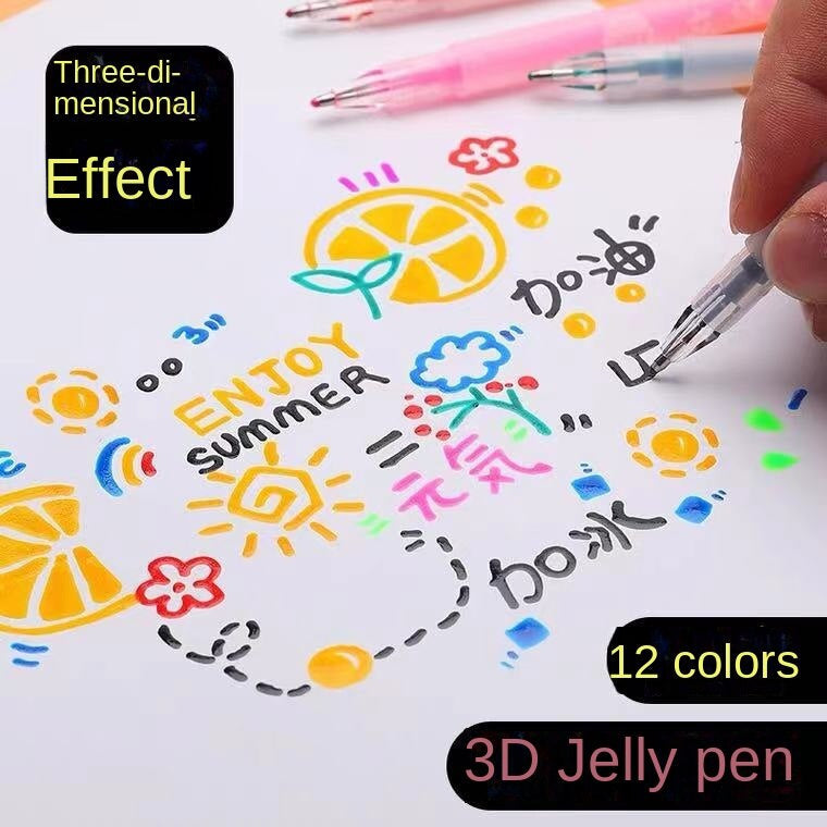 Set di Penne Gel Colorate per Design Creativi 3D – Set di Penne 3D ArtPen