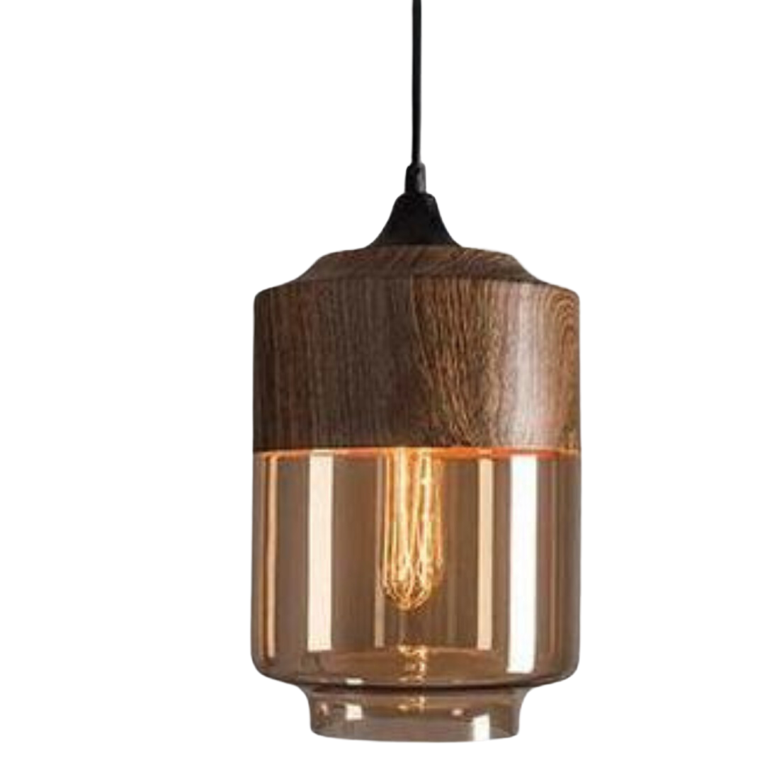 Lampada da soffitto scandinava elegante in legno - NordLuna