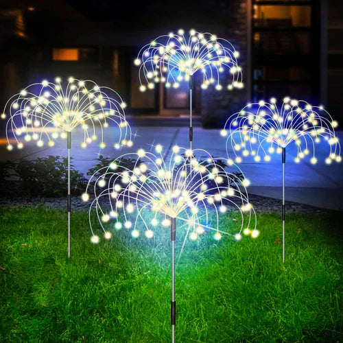 Lampada da Giardino Solare Impermeabile con Effetto Fuochi d'Artificio – SparkGlow