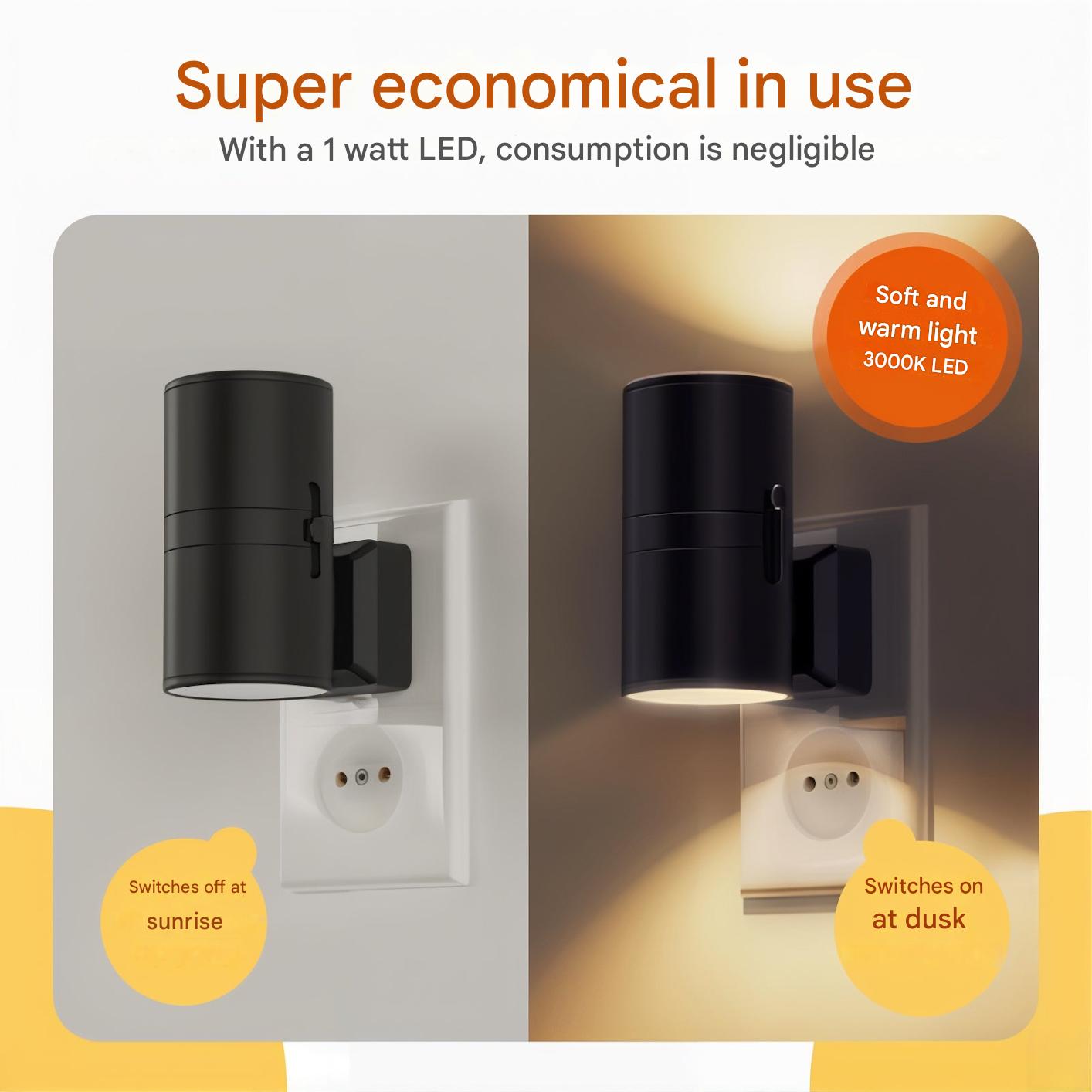 Lampada Notturna Dimmerabile con Sensore – LumenGuard