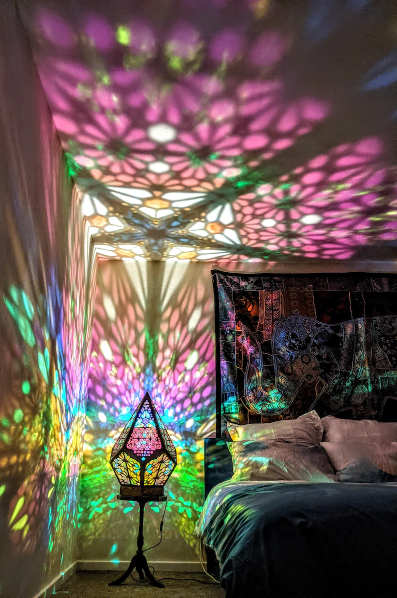 Lampada SereniShine Diamond Star | Luce LED regolabile in stile bohemien per una vita serena