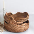 Cesto in Rattan Intrecciato con Stile