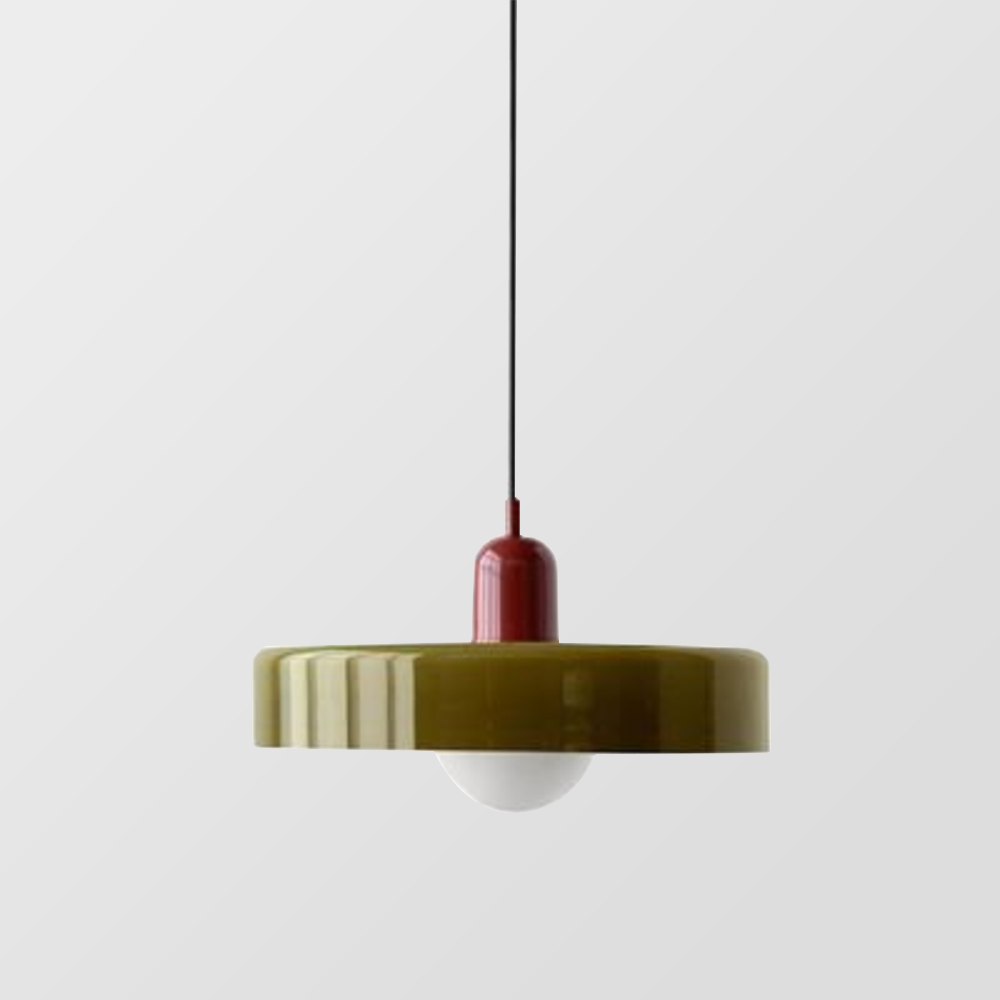 Lampada a Sospensione Colorata in Stile Bauhaus - StiloGlas