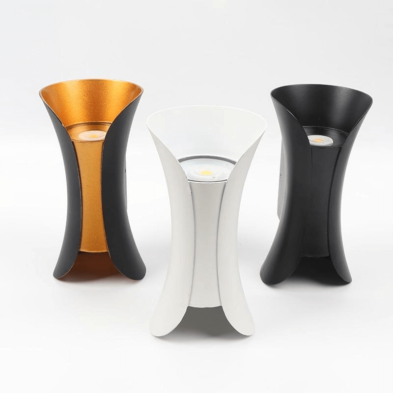 Lampada da parete LED in alluminio per esterni - Impermeabile