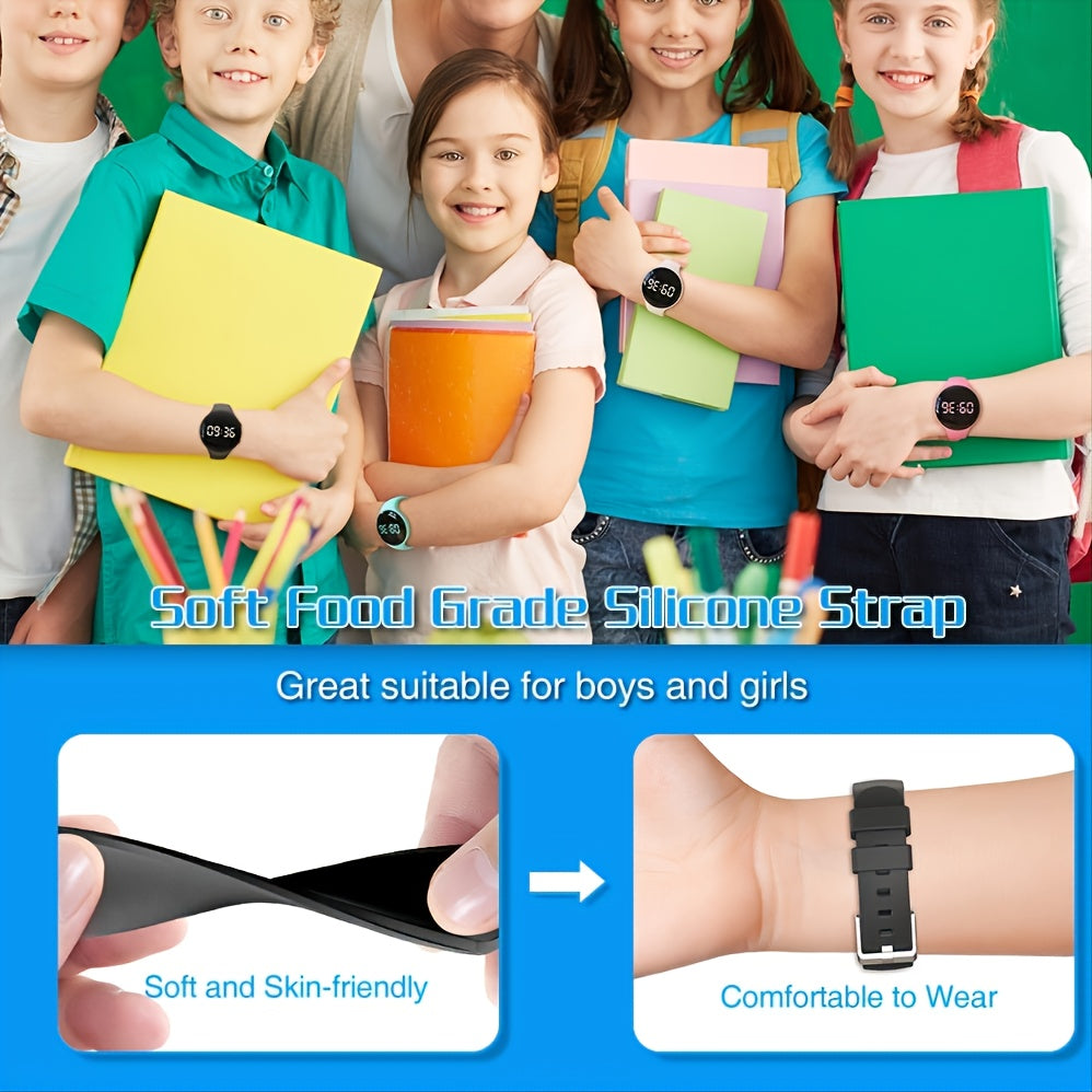 Orologio Digitale LED con Contapassi e Allarme Vibrante – Fitness Tracker per Bambini