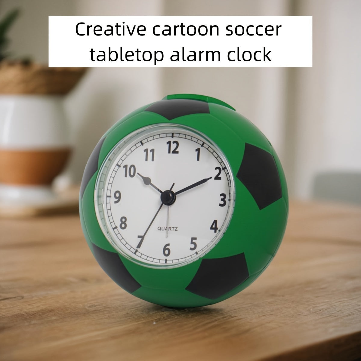 Sveglia a forma di pallone da calcio – Con musica e design unico per giovani e meno giovani