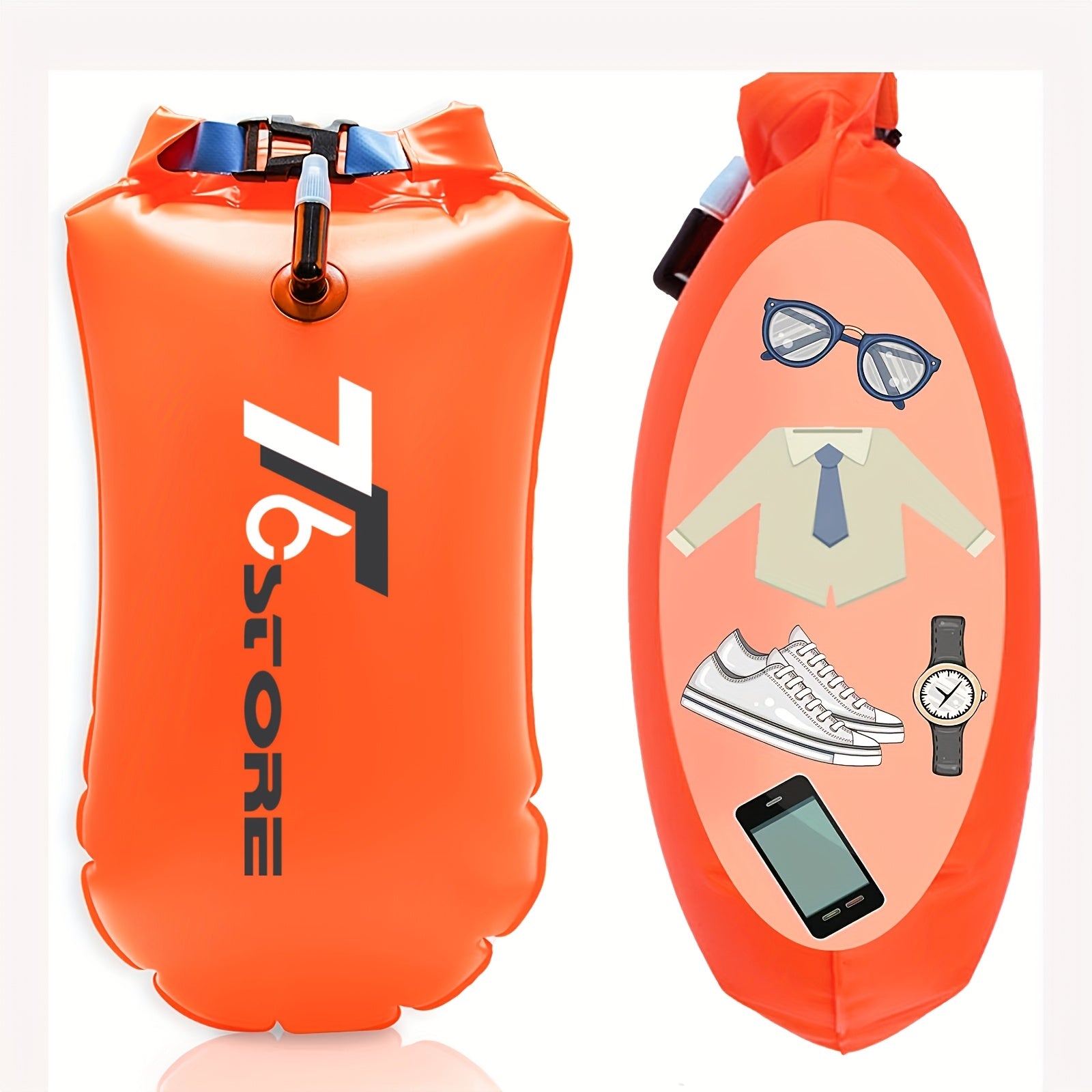 Boia da Nuoto Impermeabile da 20L con Spazio di Stoccaggio – Sicura e Pratica per il Nuoto in Acque Libere