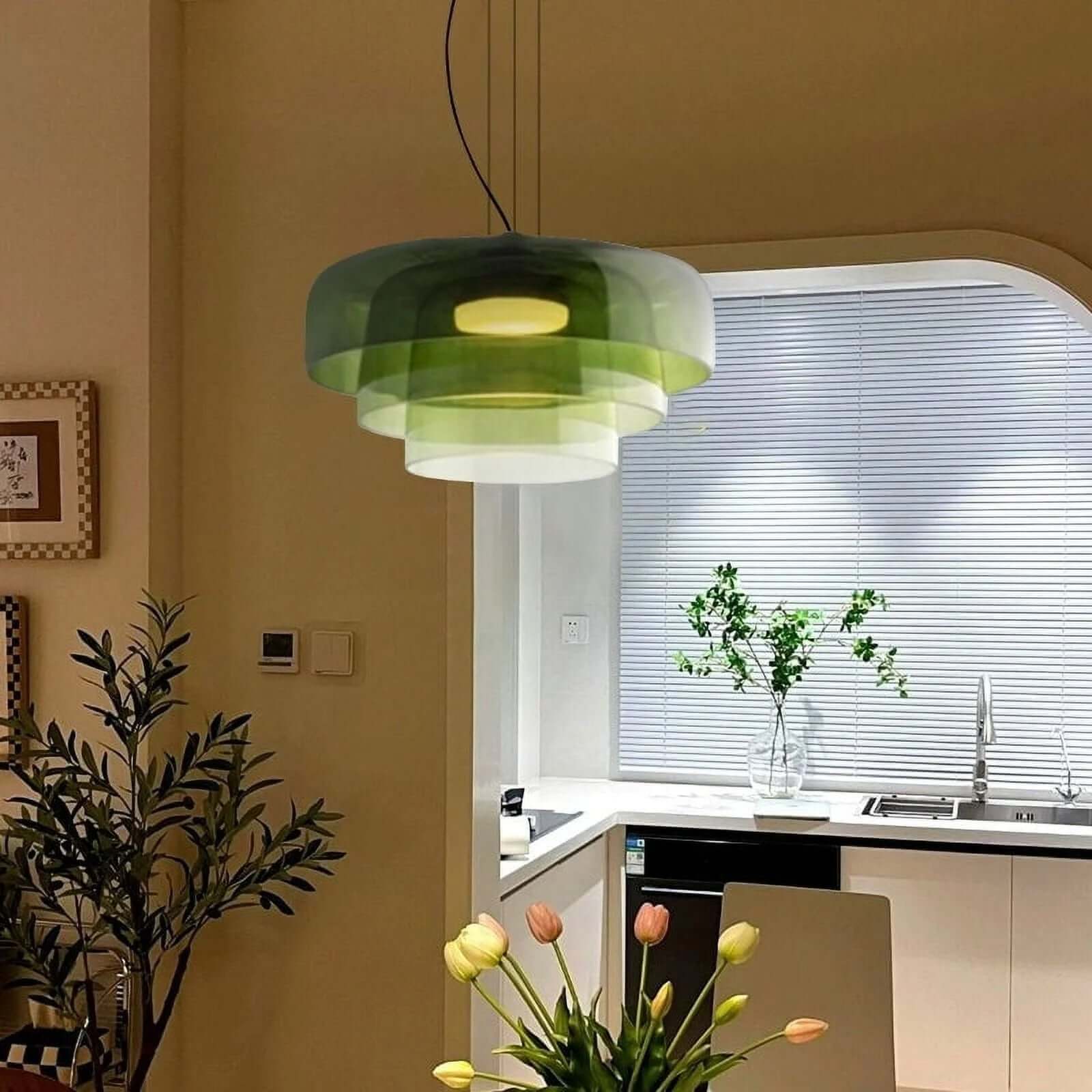 Lampada a sospensione in vetro norvegese - Design unico