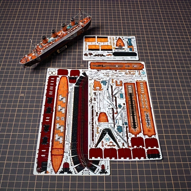 Modello in Metallo 3D Titanic – Modello Fai-da-Te Dettagliato per Creativi