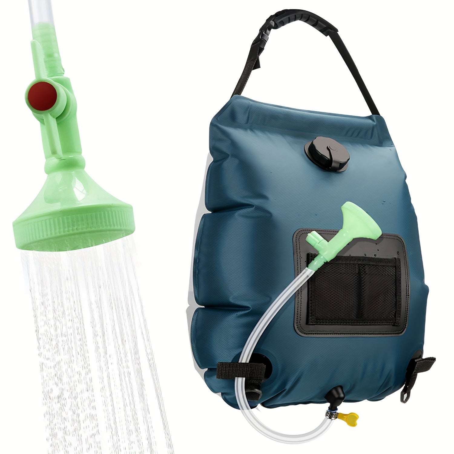 SunnyFlow Borsa Doccia Solare – Pratica, Impermeabile e con Termometro