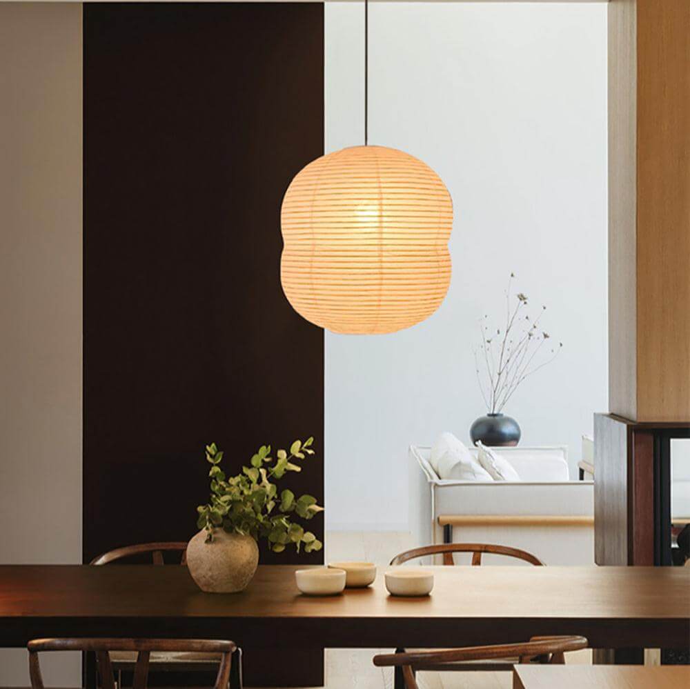 Mini Lampada a Sospensione in Carta di Riso - Atmosferica