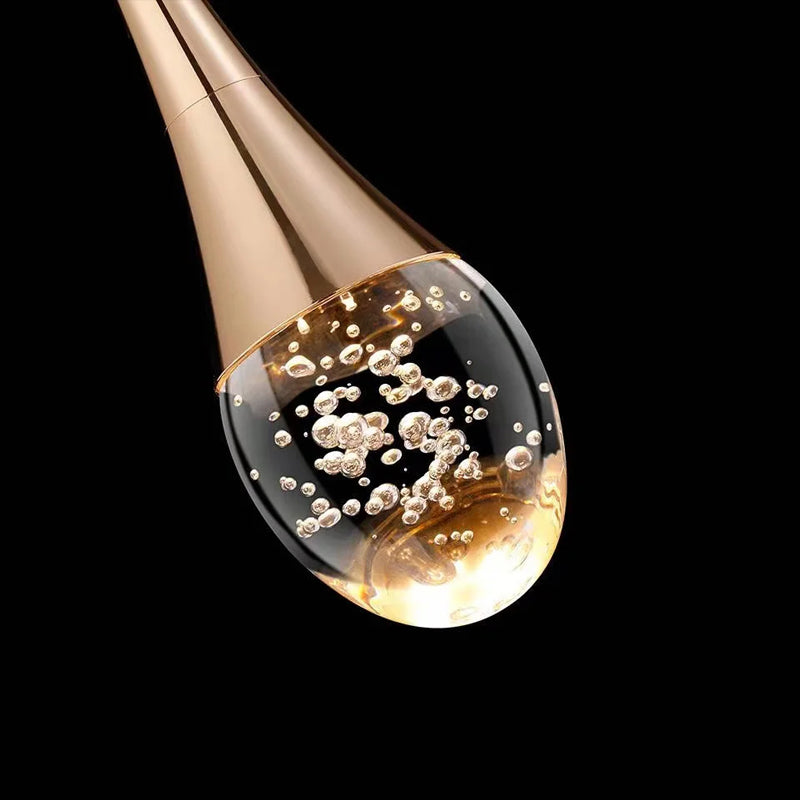 Lampadario in Vetro con Luce Calda - Vetra