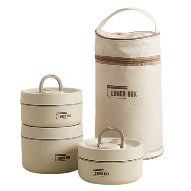 Lunchbox Isolato a Più Strati con Borsa da Trasporto GRATUITA - ThermoBox
